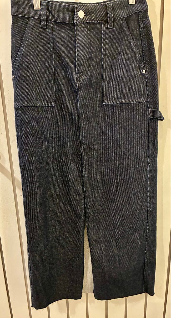Urban Revivo Deep Indigo Denim Midi/Maxi Skirt Size 2